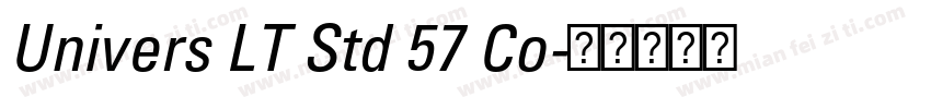 Univers LT Std 57 Co字体转换